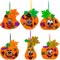 36-Set DIY Foam Pumpkin Craft Kits – Halloween Jack-O’-Lantern Stickers, Glitter Foam Shapes & Maple Leaf Decorations for Kids Party Favors, Classroom Activities & Fall Holiday Crafts